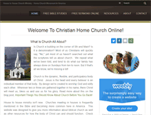 Tablet Screenshot of christianhomechurch.com